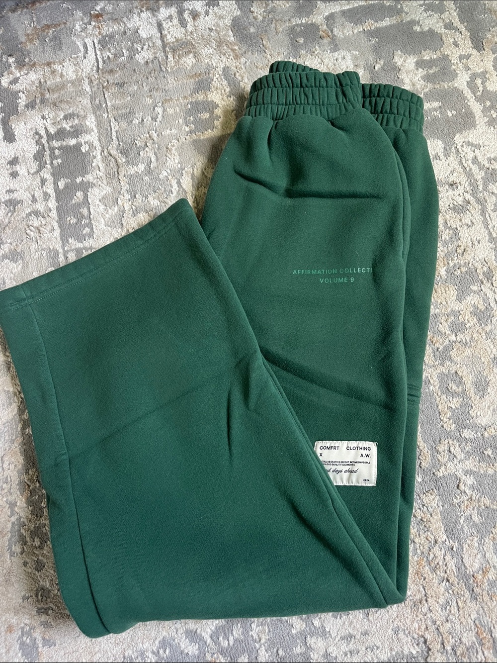 Affirmation Collection Forest Green Wide Leg Pants - Picture 1 of 4